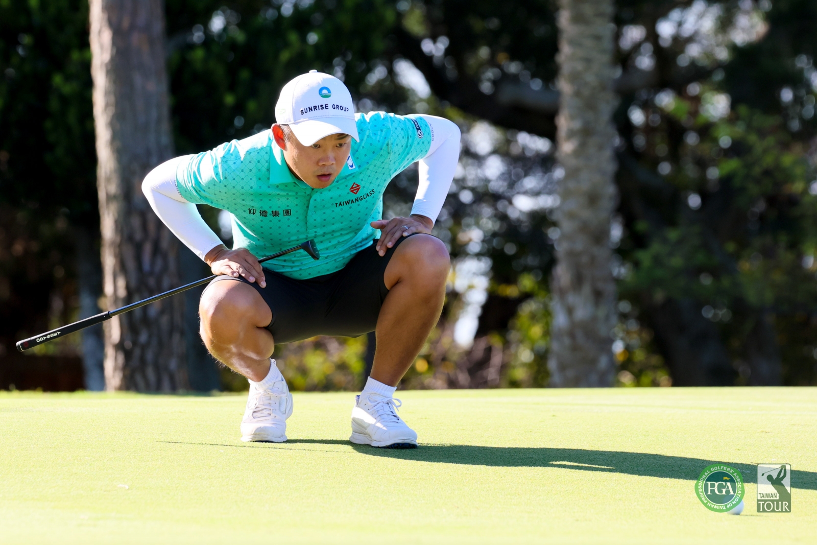 台灣選手李玠柏以兩回合134桿(-10)暫並列第四(TPGA_林聖凱攝影) 