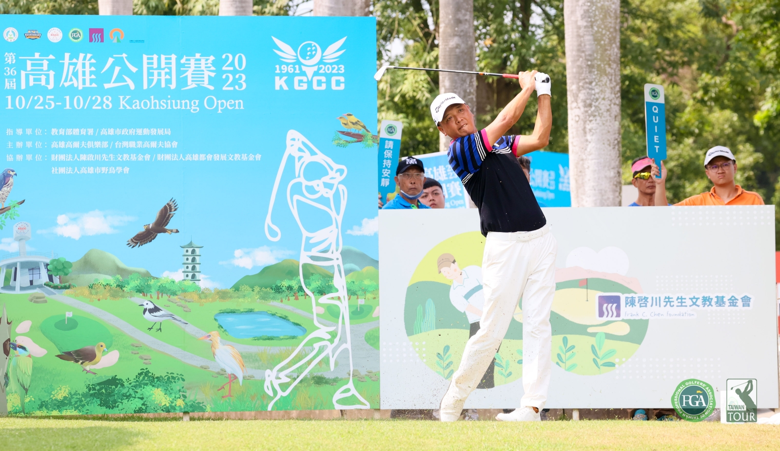 呂偉智以三回合總成績208(-8)暫並列第一(TPGA_林聖凱攝影)