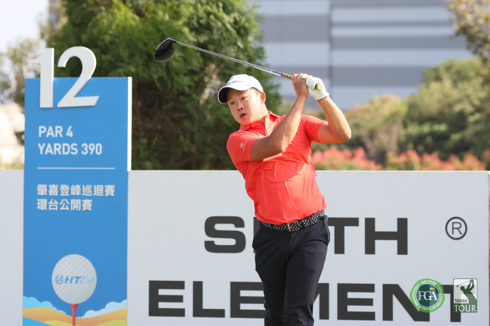 李玠柏以兩回合總桿136桿(-8)，暫並列領先(TPGA提供_葉勇宏攝)