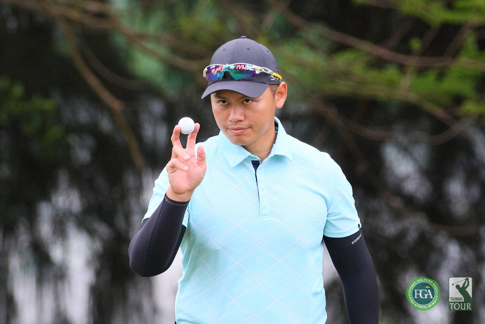 林冠伯第一回合70桿(-2)，暫並列第二。(TPGA提供_葉勇宏攝)