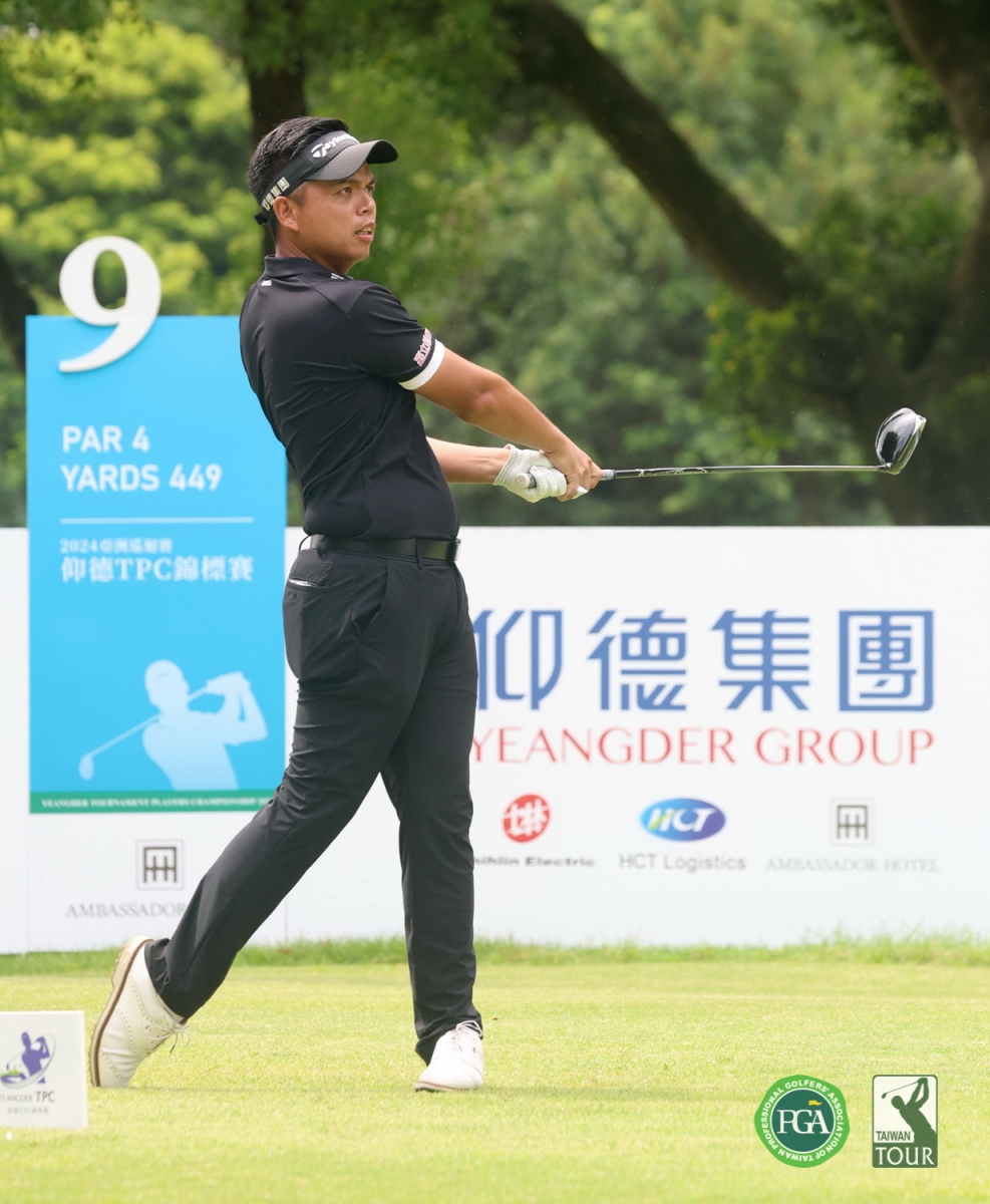 洪健堯今天交出67桿，兩回合總桿135桿(-9)暫並列第五（TPGA_鍾豐榮攝影）