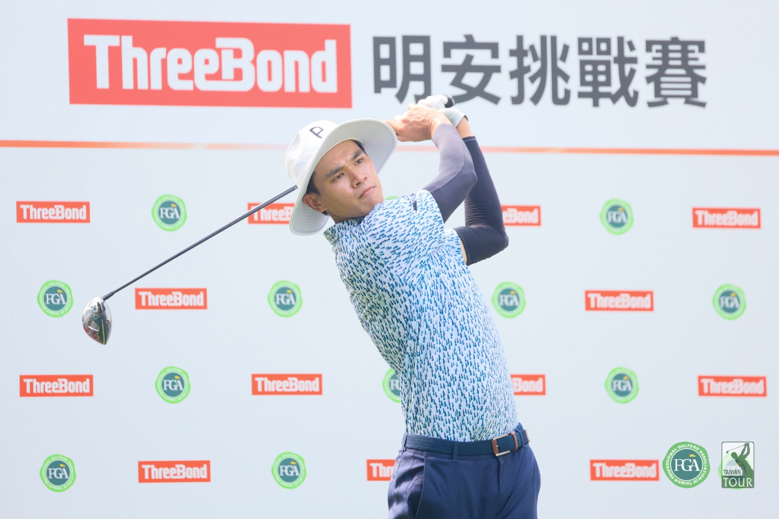 第一回合劉澤森以71桿(-1)暫並列第三(TPGA_林聖凱攝影)