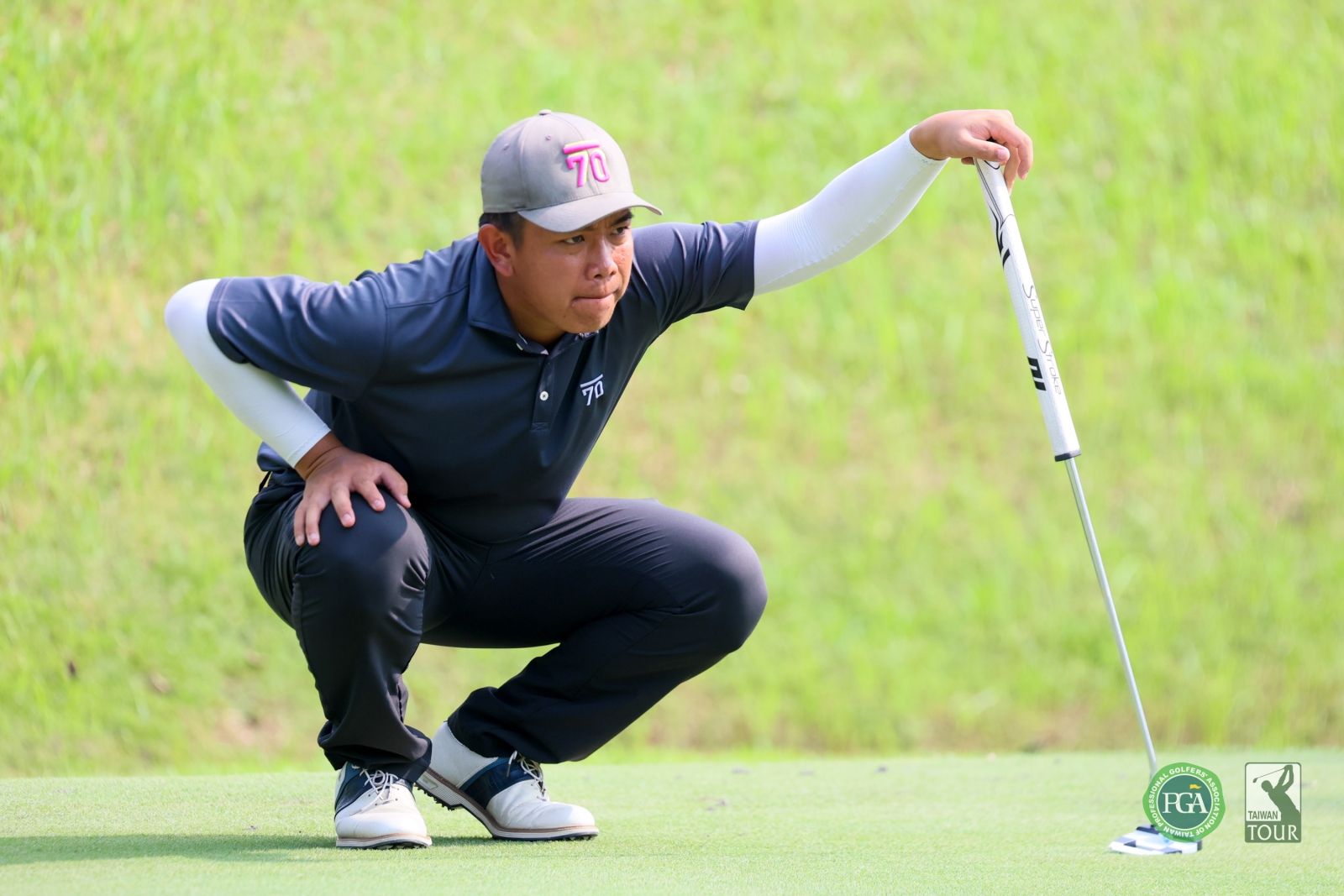 地主選手張簡克諺以70桿(-2)暫並列第四(TPGA_林聖凱攝影)