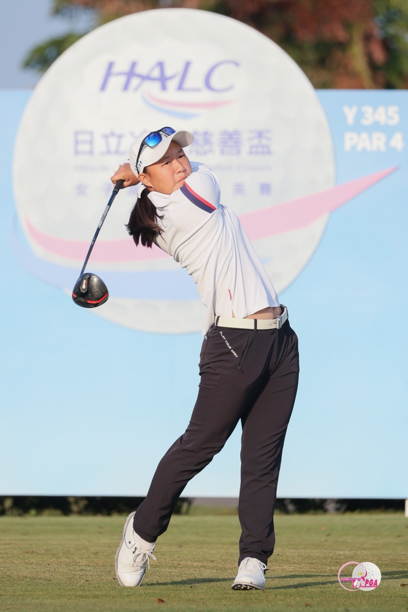 業餘選手吳純葳以71桿(-1)暫並列第六(TLPGA提供_葉勇宏攝)