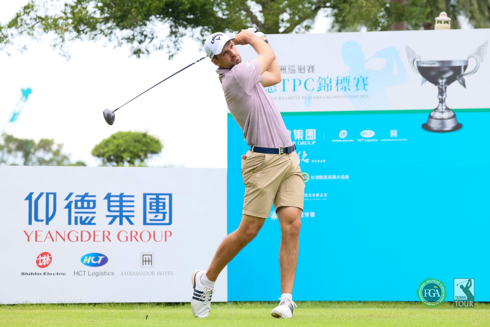 澳洲選手Jordan Zunic以66桿(-6)暫並列第四(TPGA_林聖凱攝影)