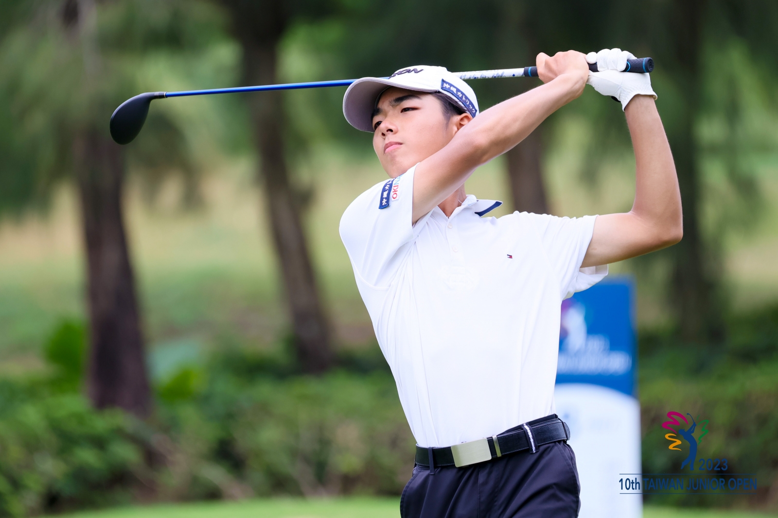 第一回合男子B組日本選手L.Higa以69桿(-3)暫時領先。(林聖凱攝影)