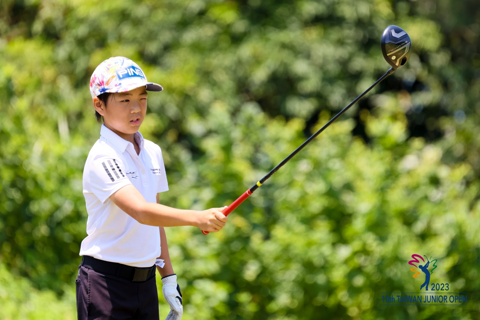 第一回合男子C組日本選手黑岩龍星以73桿( 1)單獨領先。(林聖凱攝影)