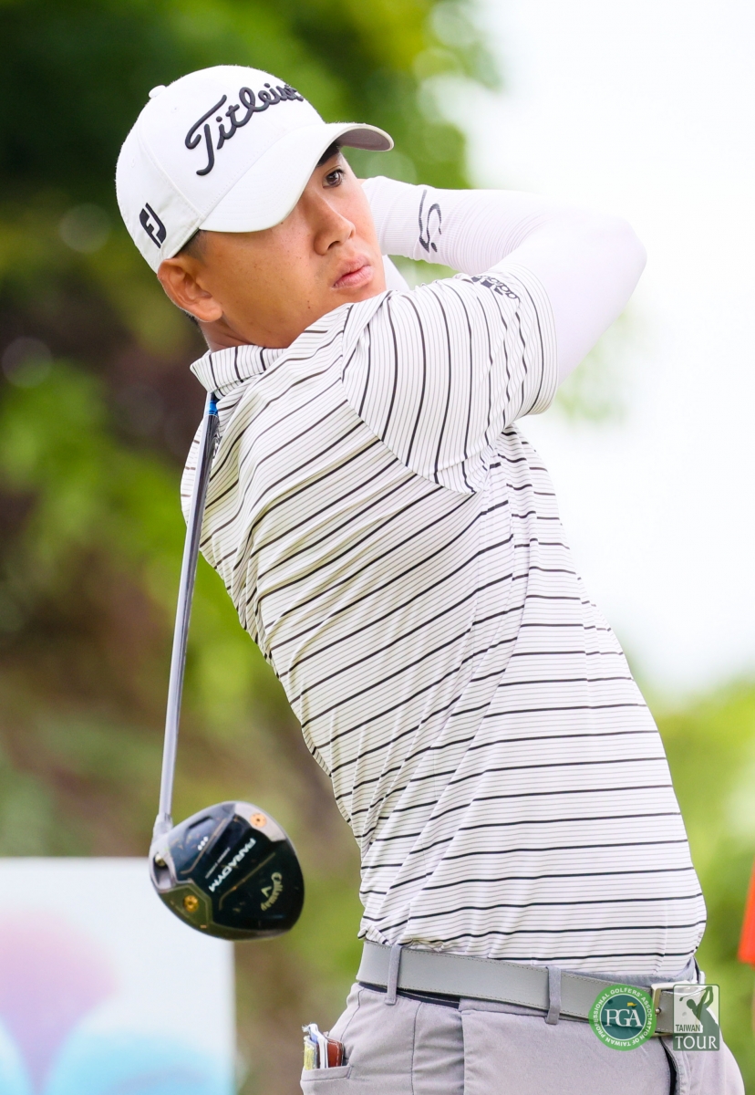 第一回合美國籍選手伴翔太郎以71桿(-1)暫並列第二(TPGA_林聖凱攝影)