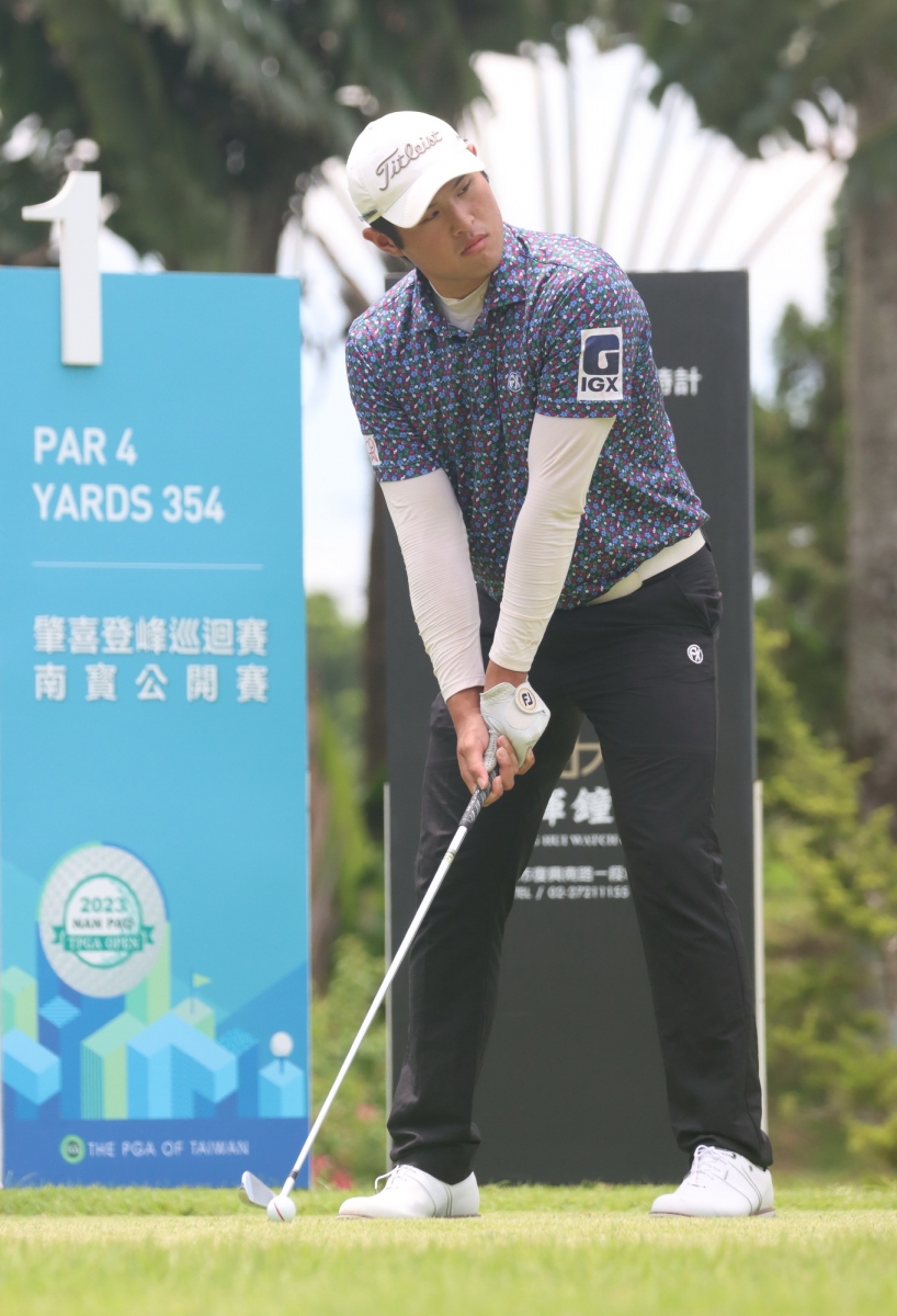 第一回合蔡凱任68桿(-4)暫並列第二(鍾豐榮攝影)