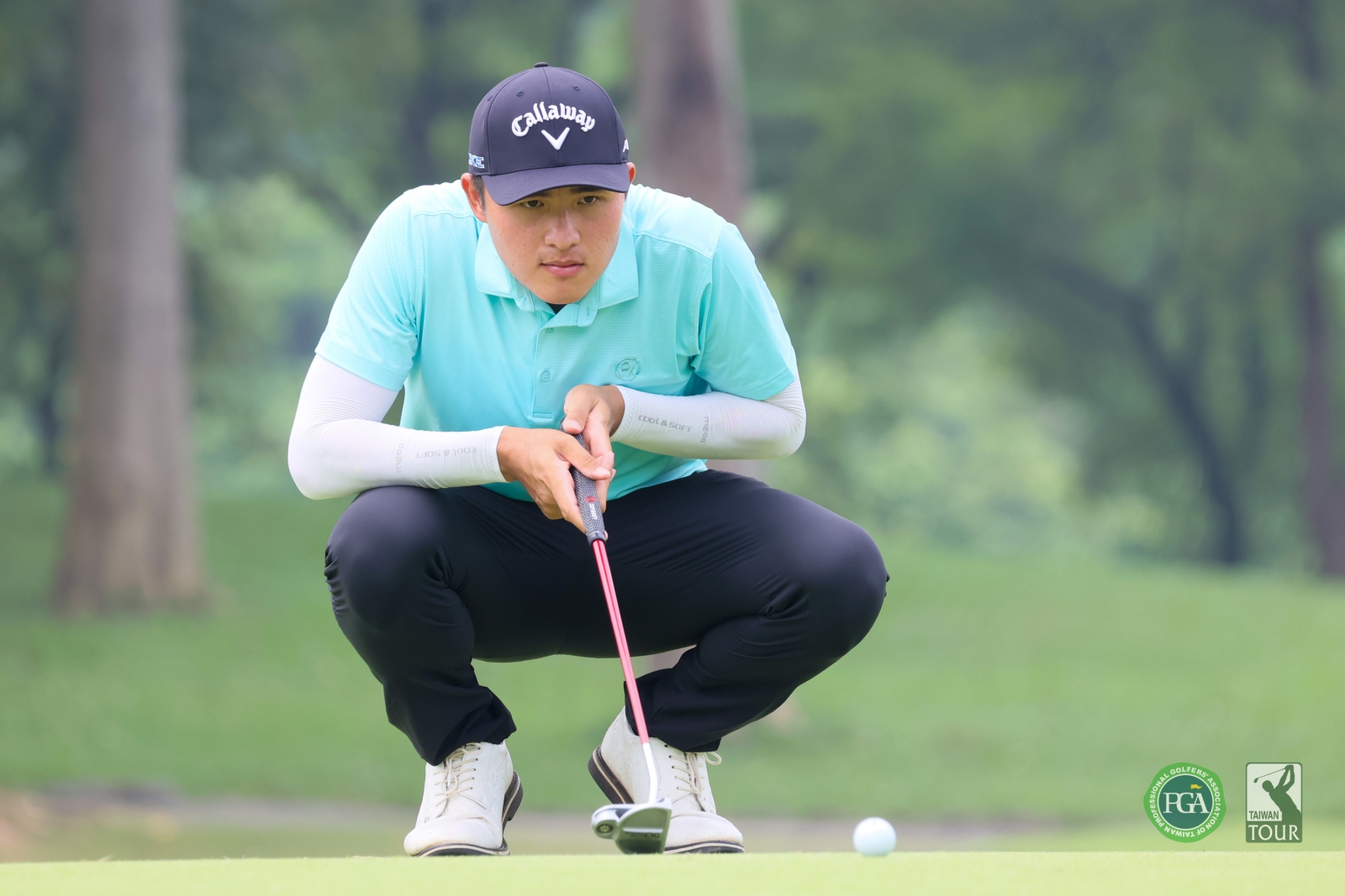 第一回合蘇晉弘以70桿(-2)暫並列第一(TPGA_林聖凱攝影)