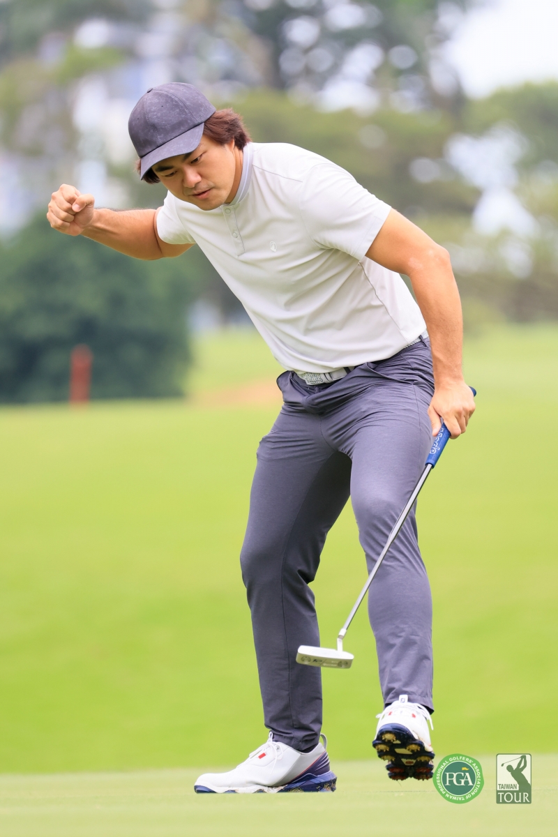 地主選手許立朋以68桿(-4)暫並列第二(TPGA_林聖凱攝影)