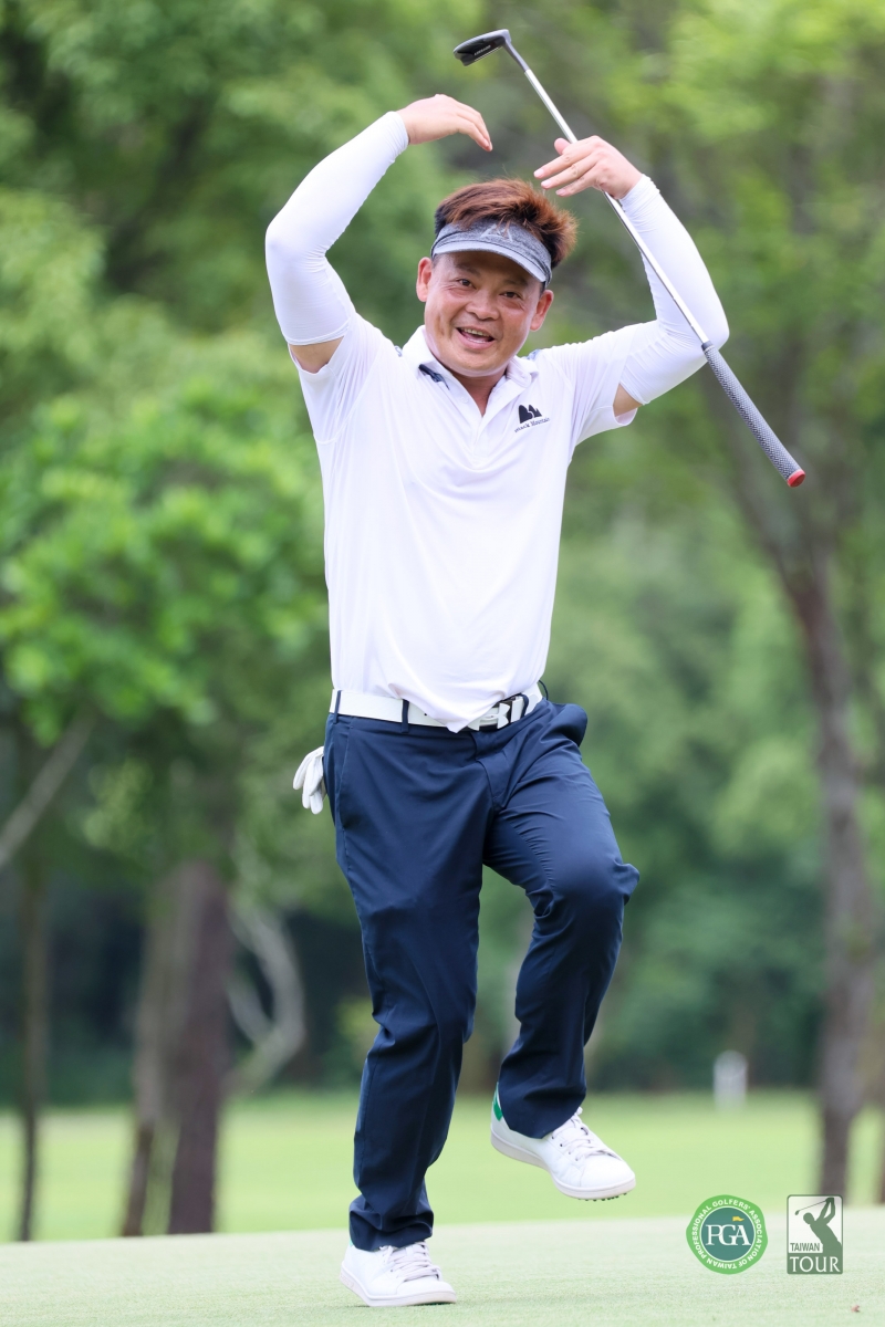 詹頂立以67桿(-5)暫並列第三(TPGA_林聖凱攝影) 