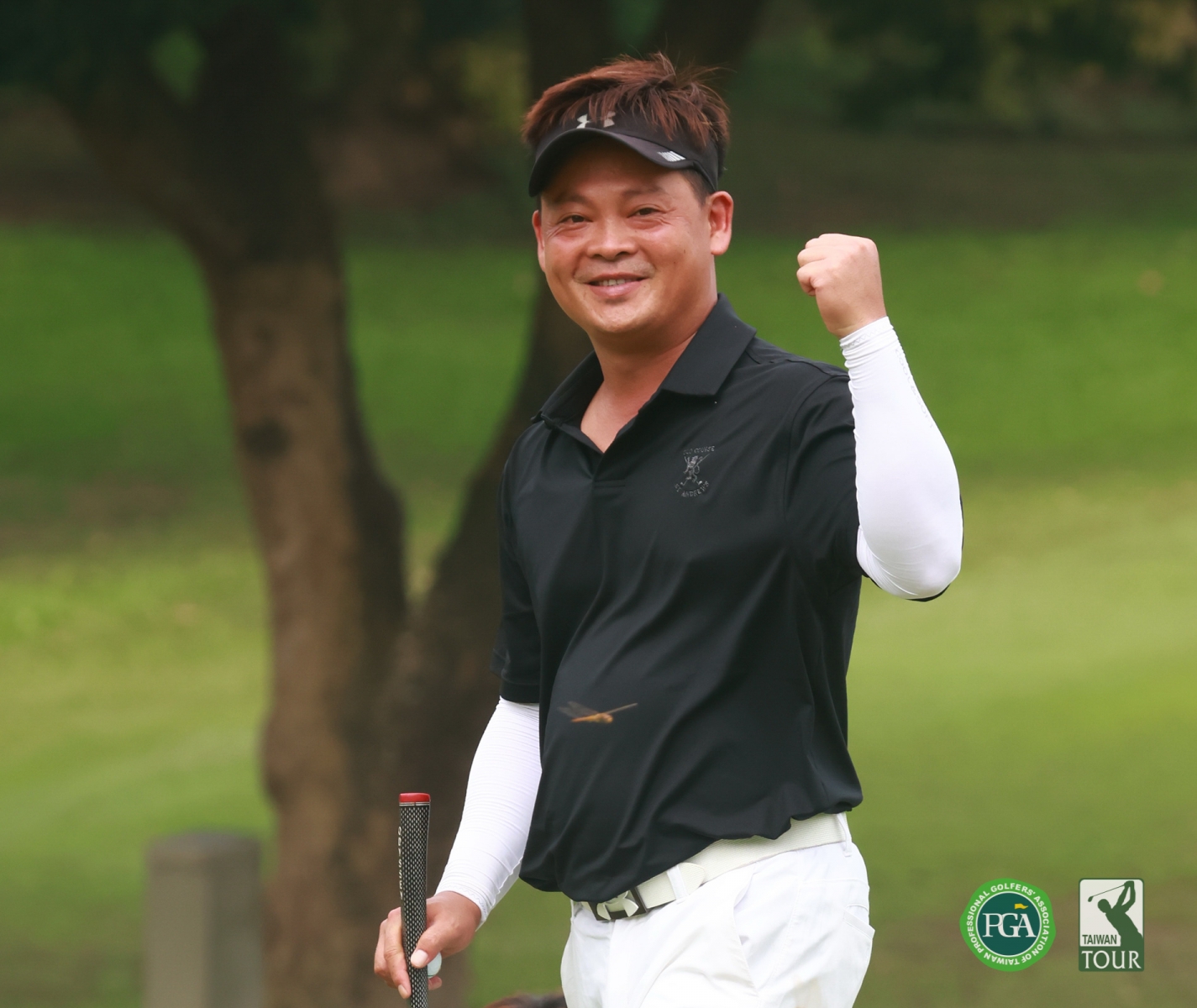 第一回合詹頂立以68(-4)暫列第一(鍾豐榮攝影)