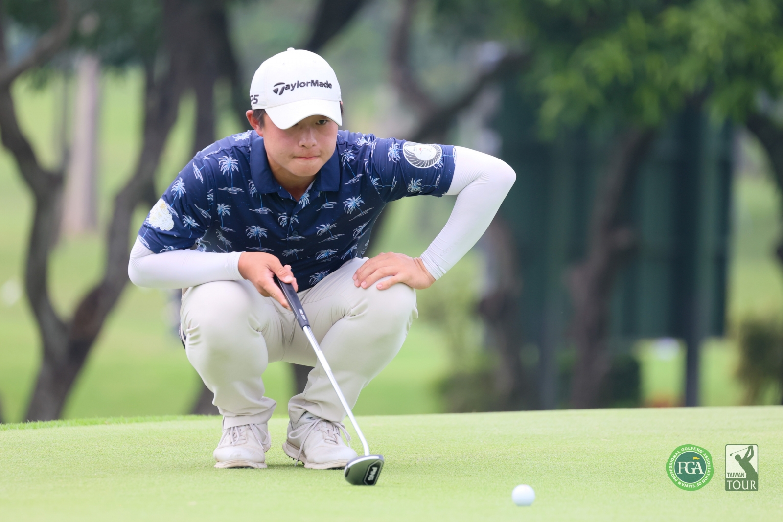 第一回合謝旻軒以71桿(-1)暫並列第三(TPGA_林聖凱攝影)