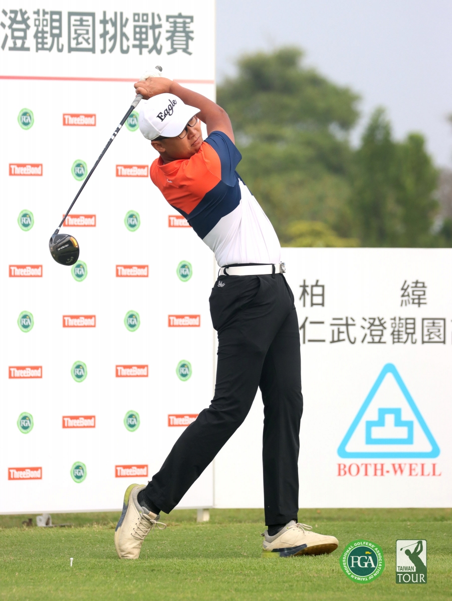 陳柏豪68桿(-4)暫並列第三(鍾豐榮攝影)