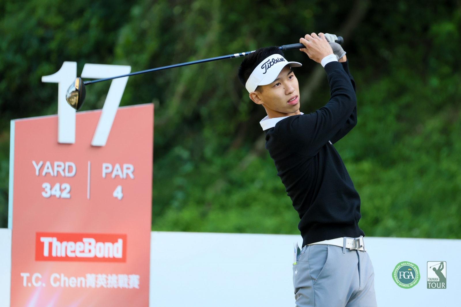 第一回合陳科壹以72桿(E)暫並列第二(TPGA_林聖凱攝影)