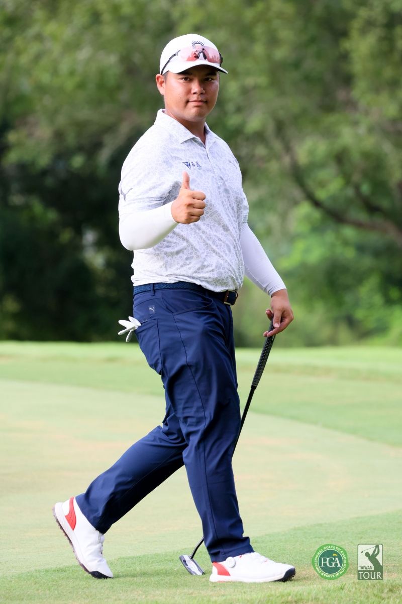 第一回合黃頎以2鷹3鳥1柏忌66桿(-6)暫並列第四(TPGA_林聖凱攝影)