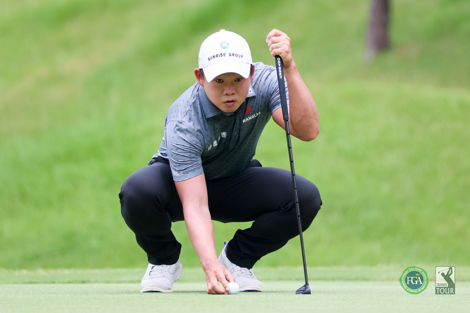 第三回合李玠柏以1鷹7鳥打出低桿63桿，三回合201桿(-15)暫列第三(TPGA_林聖凱攝影)