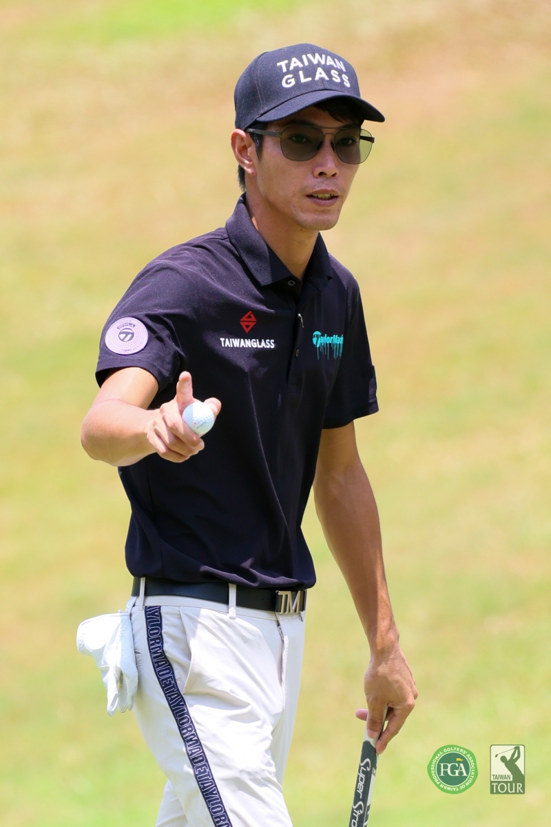 張緯綸二回合63.65以(-12)獨居領先。(TPGA_林聖凱攝影