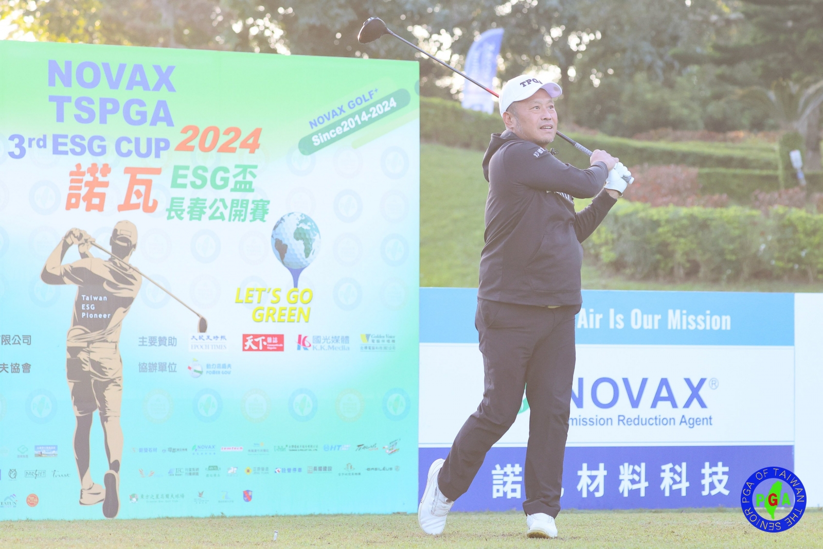 陳元車第一回合打出69桿(-3)，暫並列第二