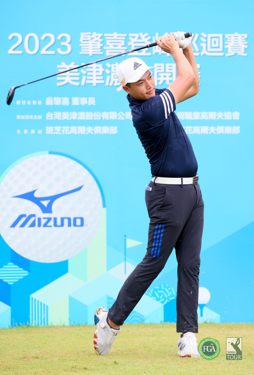 陳裔東第一回合以66桿(-6)暫列第三。(TPGA_林聖凱攝)