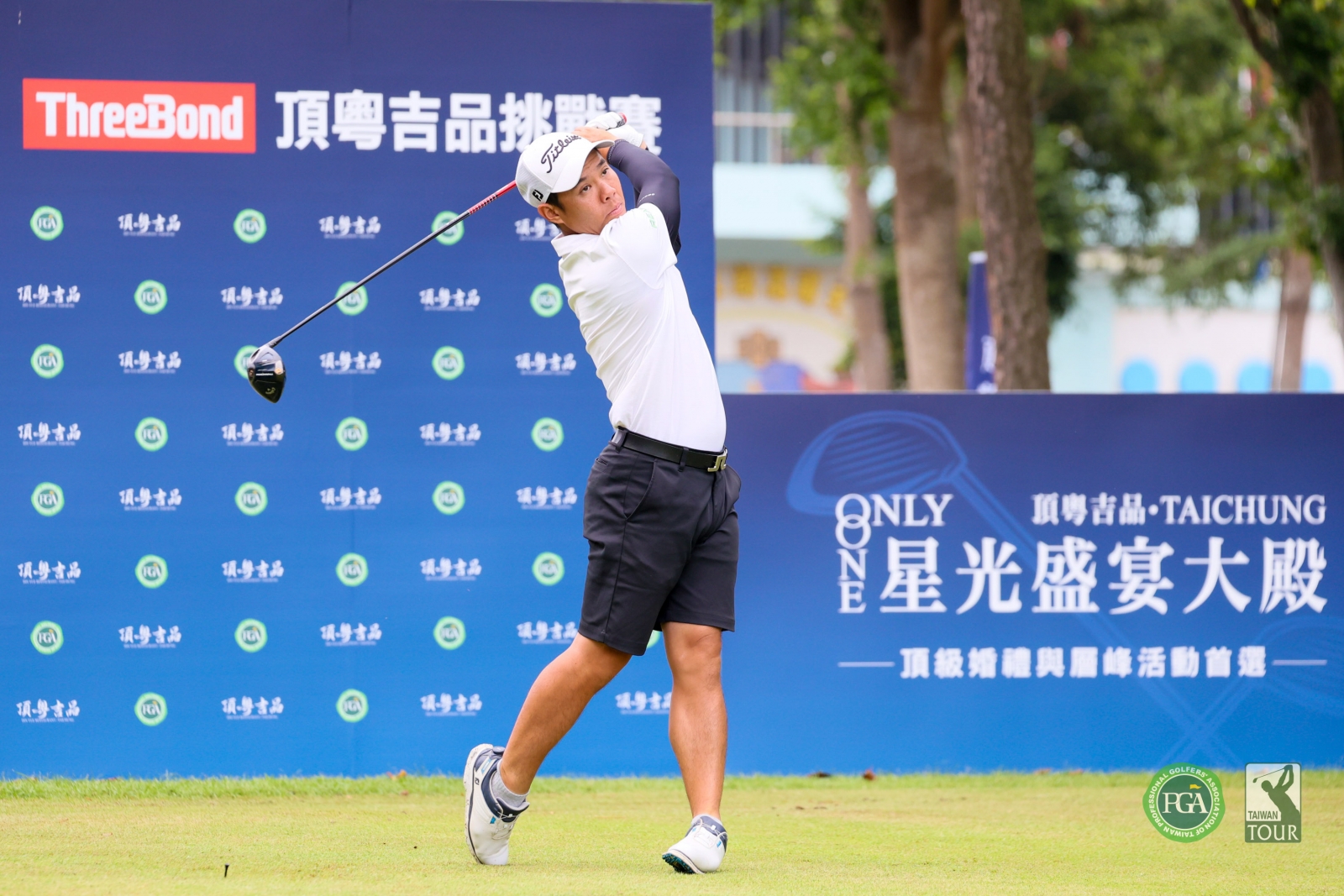 黃祥豪以67桿(-5)暫並列第二。(TPGA_林聖凱攝影)