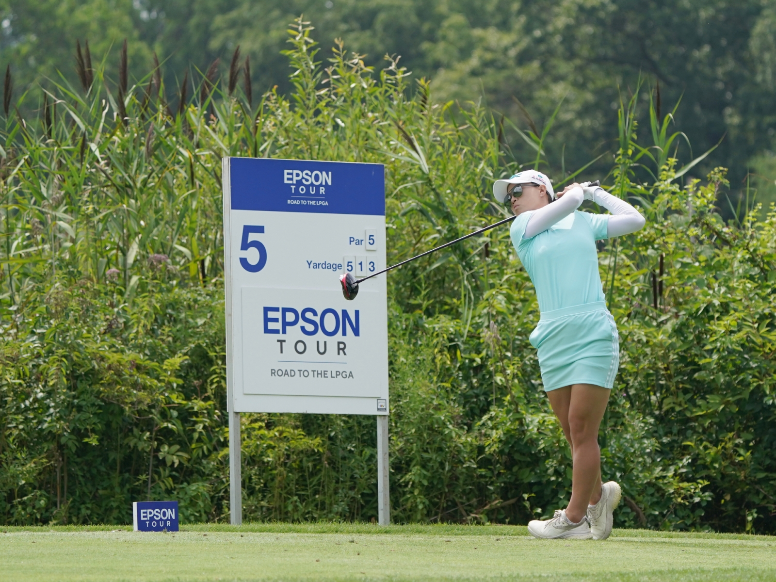 我國球員程思嘉於LPGA次巡賽Four Winds邀請賽週二配對賽。(Photo Courtesy: Epson Tour)