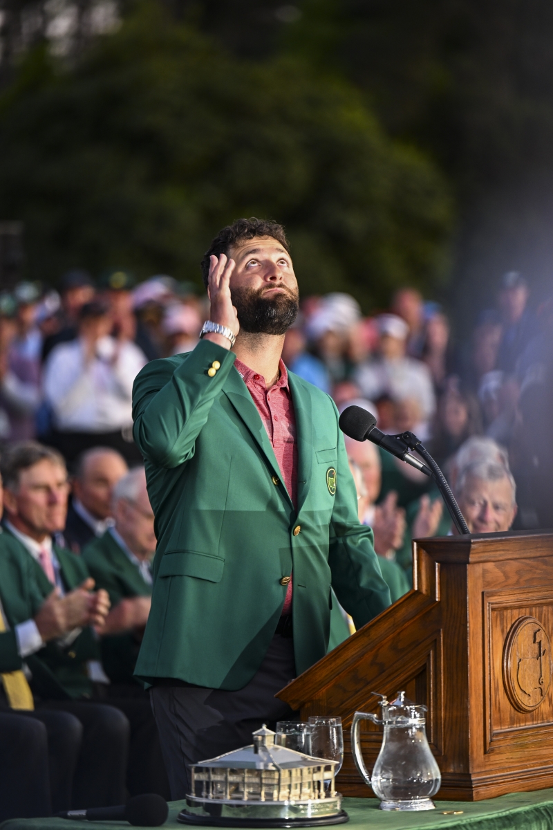 強．拉姆（Jon Rahm）感謝西班牙高球傳奇球星巴列史特羅. Credit Getty Images