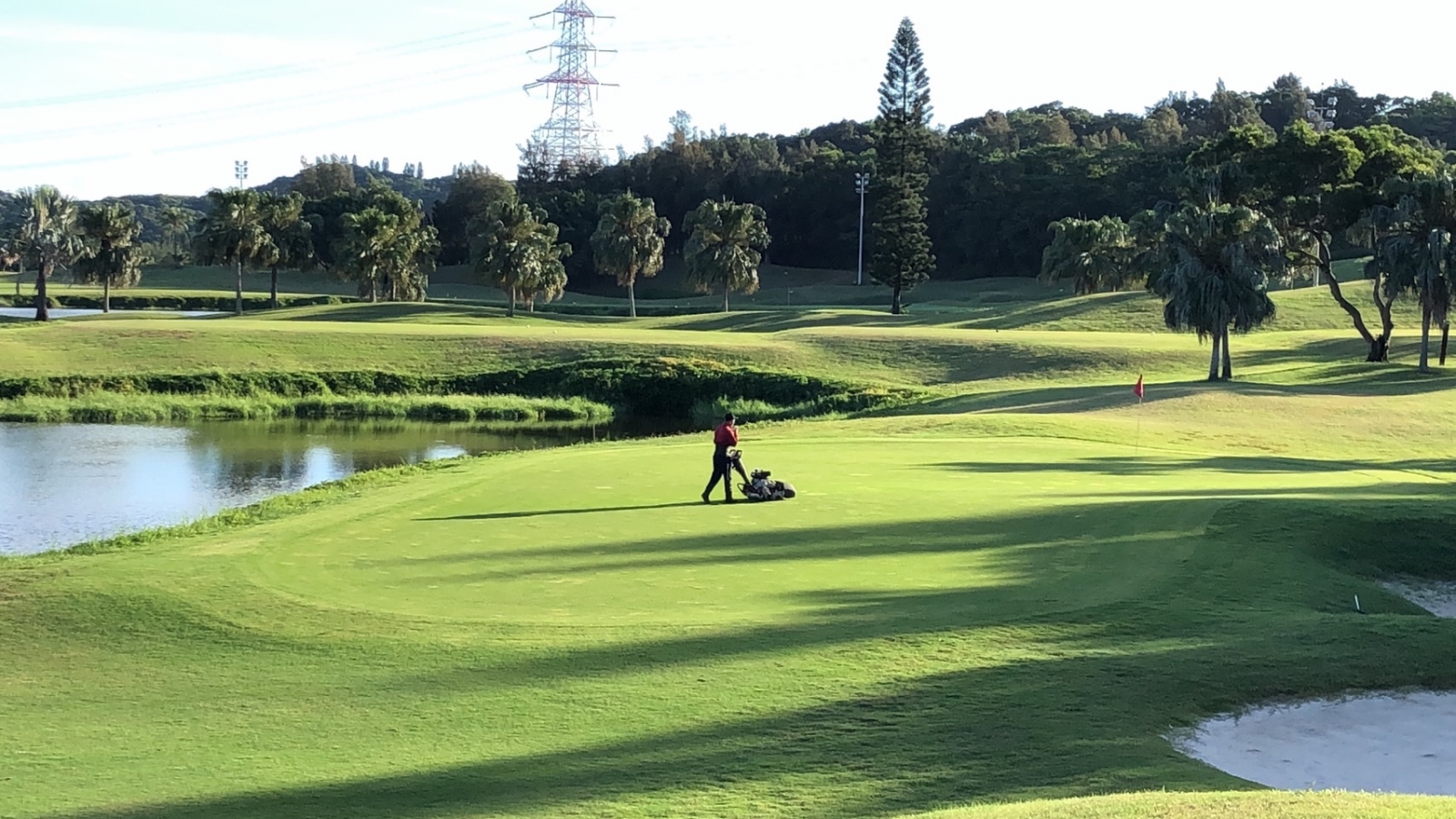 2023台灣青少年高爾夫公開賽在美麗華高爾夫鄉村俱樂部東/北區球道進行，球場特別加強場地整備，果嶺速度將達10。(許弘儒攝影)