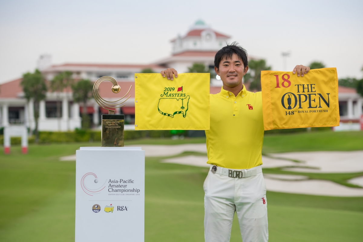 第十屆亞太業餘錦標賽日本選手金谷拓實奪冠