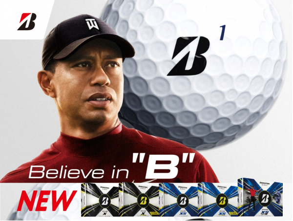老虎+狄尚波聯手  推全新Bridgestone Tour B系列高爾夫球